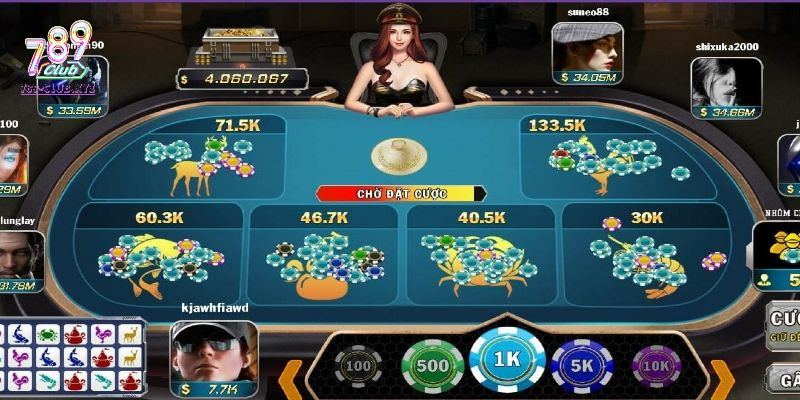 Game Bầu Cua Tôm Cá 789Club cực dễ thắng