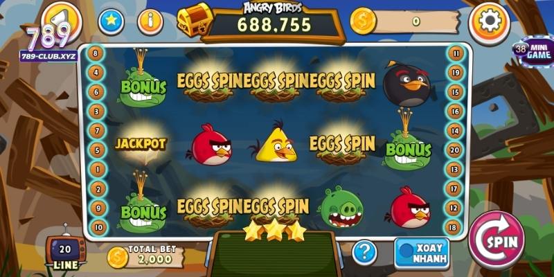 Slot bonus Angry Birds 789Club